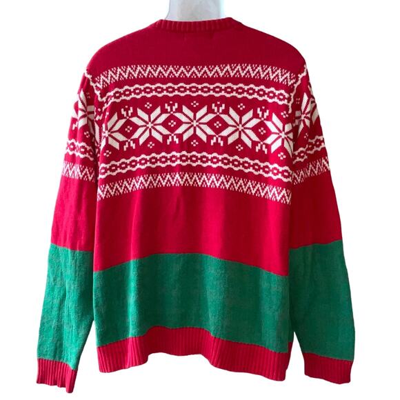 33 Degrees T-Rex Tyrannosaurus Dinosaur Tiny Arms Ugly Christmas Sweater Sz XL - Picture 3 of 5